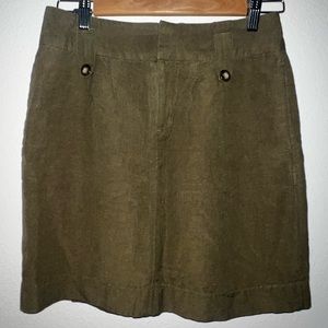 green khaki skirt